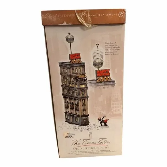 Department 56 The Times Tower Special Edition Gift Set 56.55510 Complete in Box - Picture 8 of 12